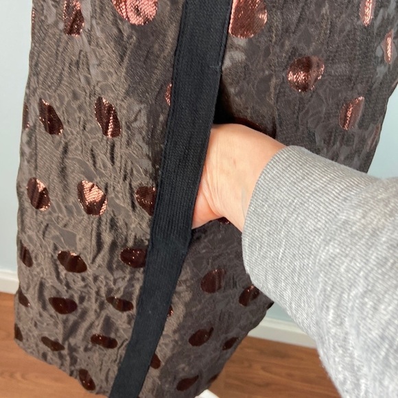 Marc by Marc Jacobs Polkadot A-Line Dress Shimmery Polka Dot Crinkle Fabric Sz 4 - Picture 6 of 14